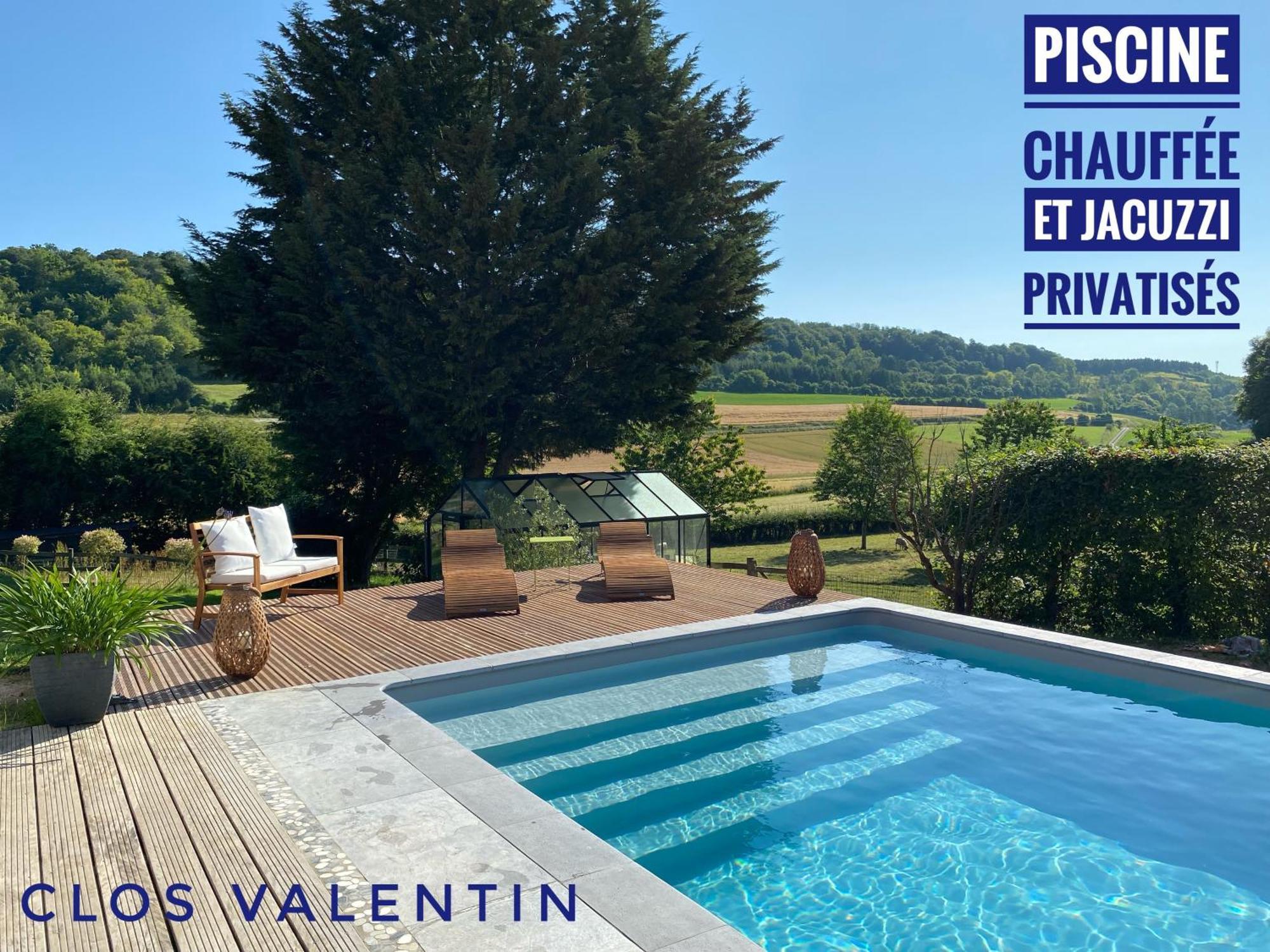 Gite Piscine Jacuzzi Privatises Clos Valentin Freulleville Номер фото